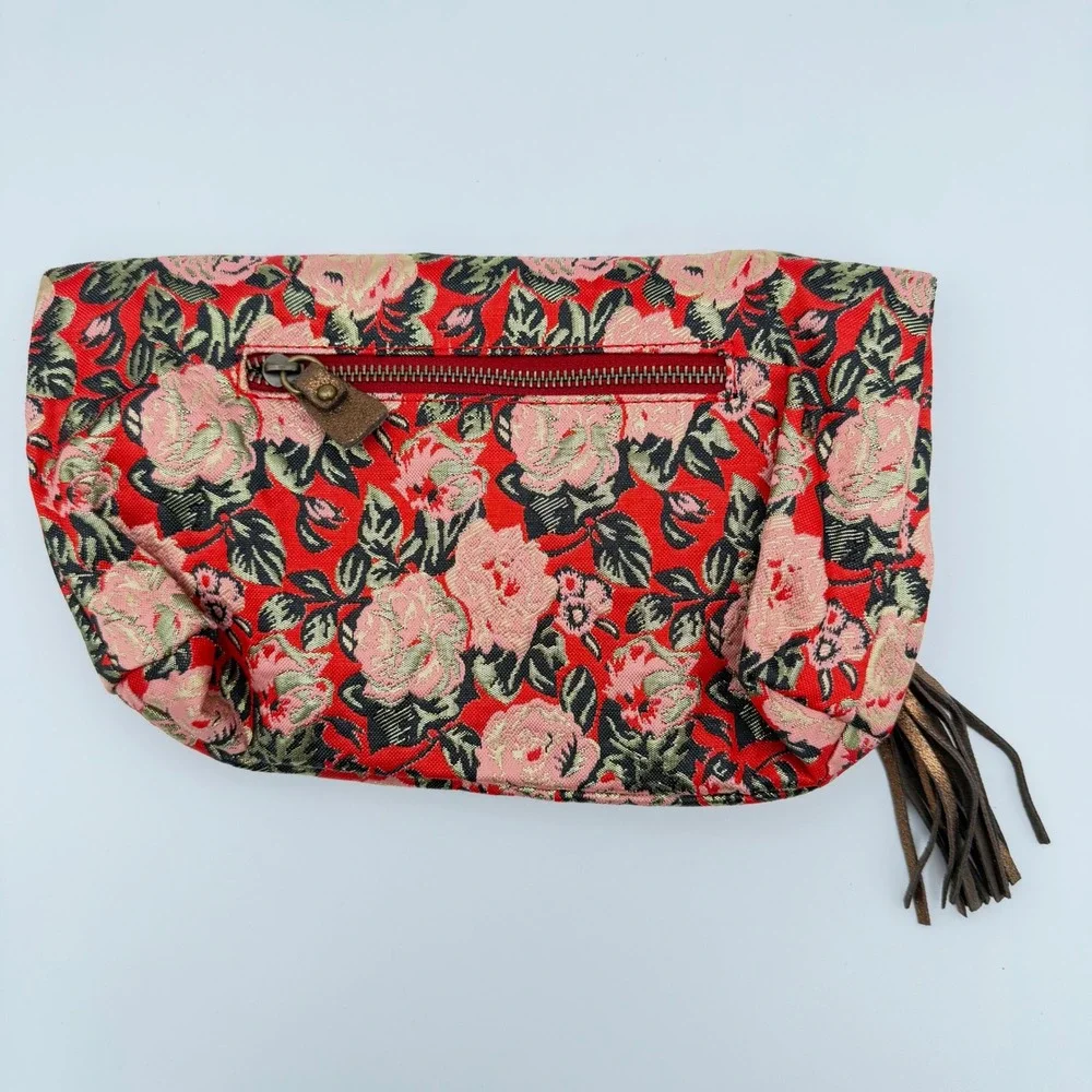 Anthropologie Mlyn‎ Floral Jacquard Fold-Over Clutch NWT